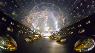 Neutrino detectors that are part of the Daya Bay Experiment.