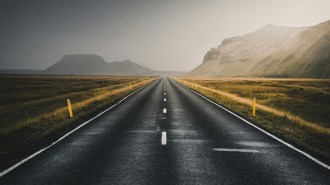 A photo of a road representing wandering, which might be written in our DNA